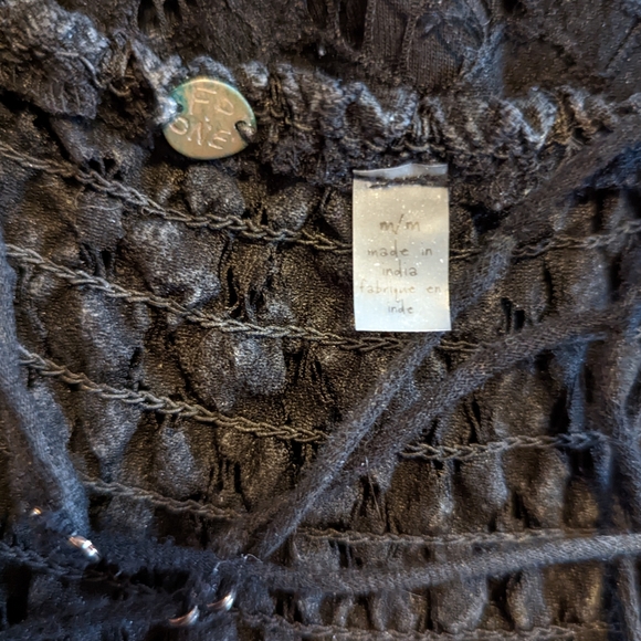 FP One Adella Slip Lace Dress Black Medium - Picture 5 of 6